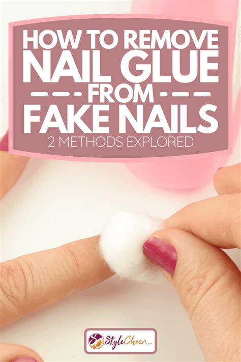 how to remove fake nails glued on.